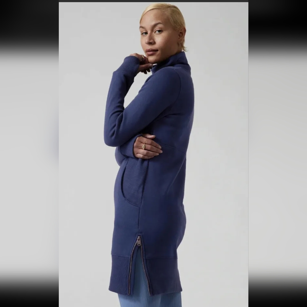 Athleta Cozy Karma Funnel Neck Dress Small